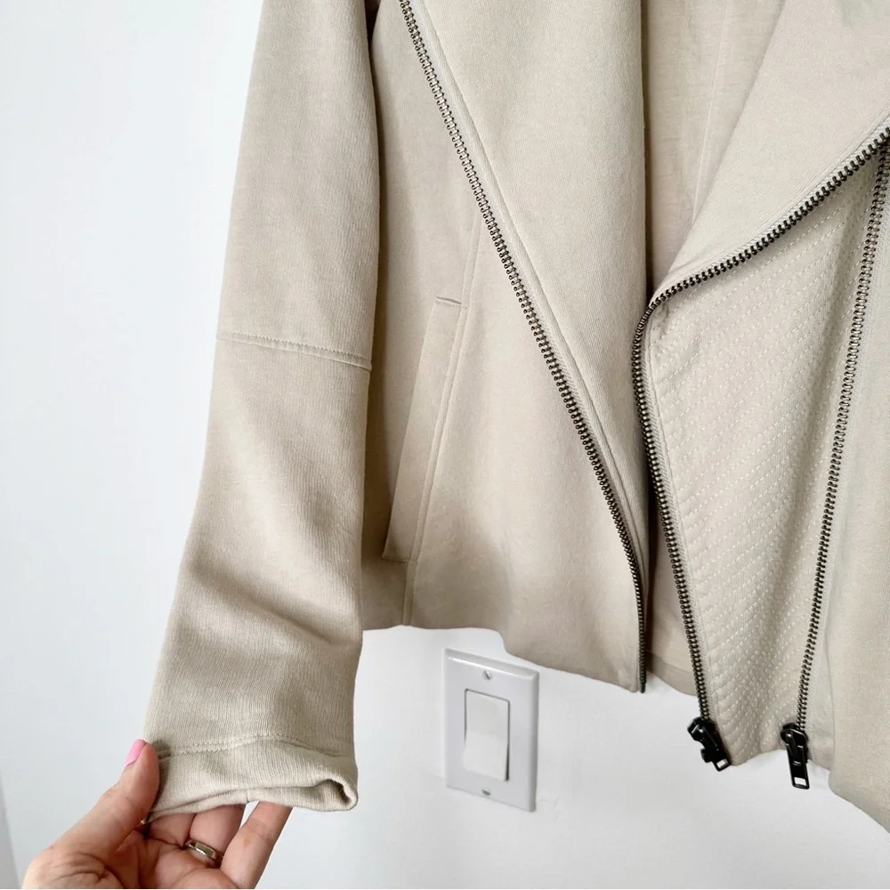 NWT Helmut Lang Double Zip Draped Tan Jacket P/XS - Picture 14 of 16